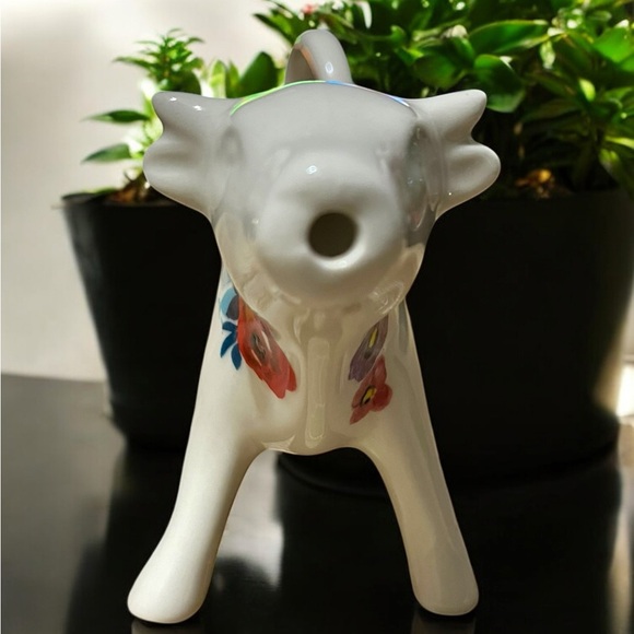 Retired Pioneer Woman stoneware Posey Floral Cow Creamer Flowers Discontinued - Picture 3 of 4